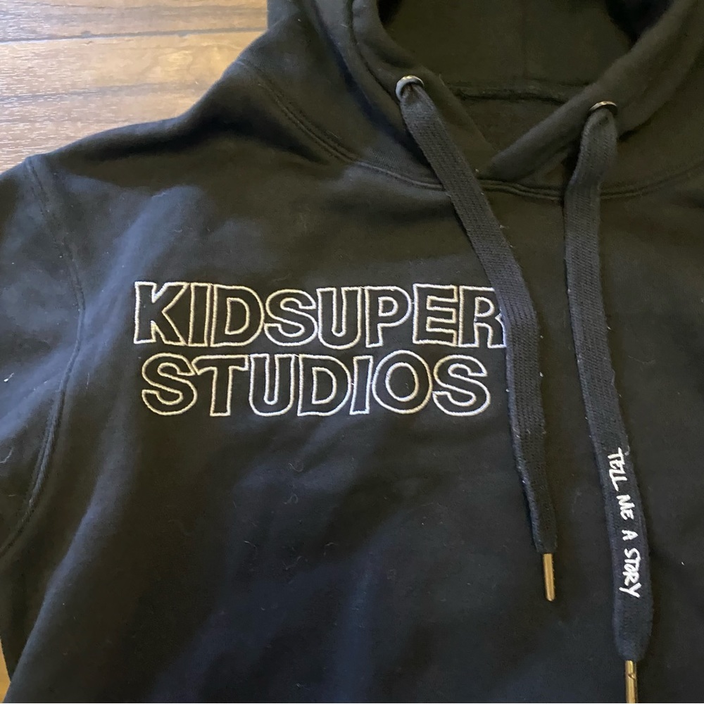 Kidsuper Studios Embroidered-design hoodie Black Sz Small Men’s - Picture 7 of 11